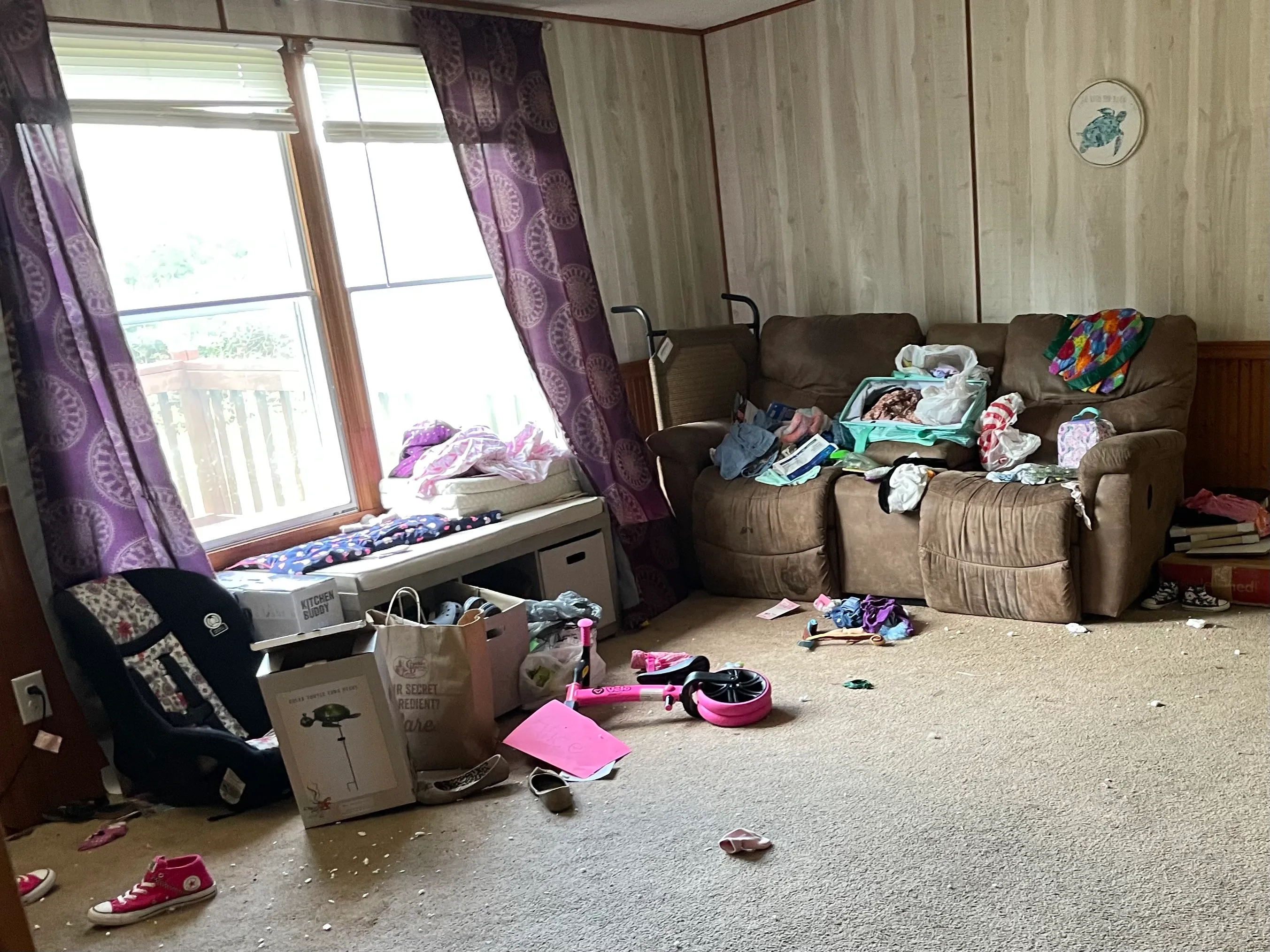 Before: Living room reset
